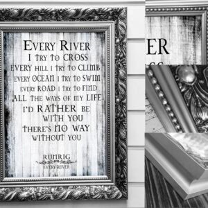 "Every River" - Runrig - Stunning Framed Lyrics Wall Art Design