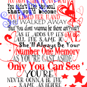 "Lyla" By Ferocious Dog - Framed Lyrics Design