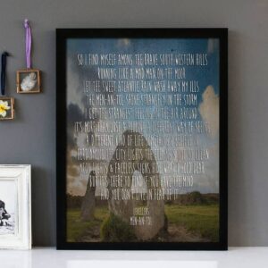 "Men-An-Tol" The Levellers - Framed Lyrics Wall Art