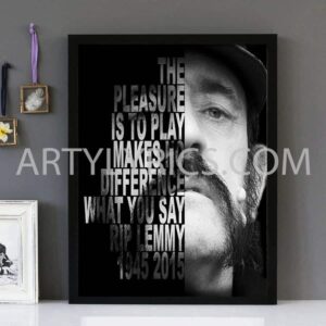"Ace Of Spades" - Motörhead - Framed Lyrics Wall Art Design