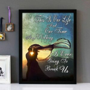"Greatest Flame" - Runrig - Framed Lyrics Wall Art Design Version 5