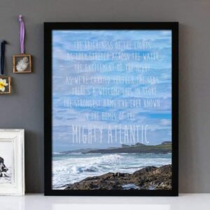 "Mighty Atlantic" Runrig - Framed Lyrics Wall Art
