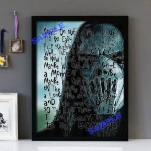 "Goodbye" Slipknot - Framed Lyrics Wall Art Design