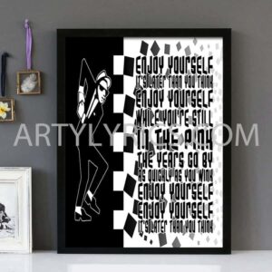 "Enjoy Yourself" -The Specials - Framed Lyrics Wall Art Design