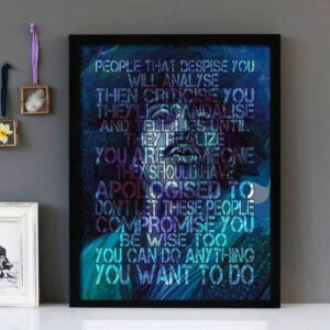 "Do Anything You Want To"- Thin Lizzy - Framed Lyrics Wall Art Design