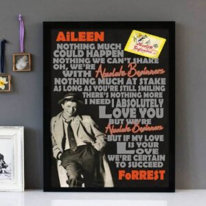 "Absolute Beginners"- David Bowie - Framed Lyrics Wall Art Design