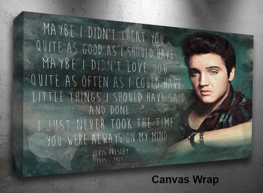 Any Elvis Song In This Style Framed Or Canvas Wrap A3 Or A2 - Image 3