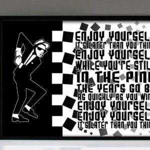"Enjoy Yourself" The Specials - Framed Lyrics Wall Art Design