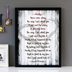 "Finally" Cece Peniston- Framed Lyrics Wall Art