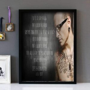 "Sorry For Now" - Linkin Park - Framed Lyrics Wall Art Design