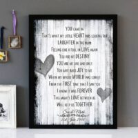 Lionel Ritchie Framed Lyrics Art My Destiny