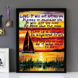 "Sigh No More" Mumford & Sons - Framed Lyrics Wall Art Design