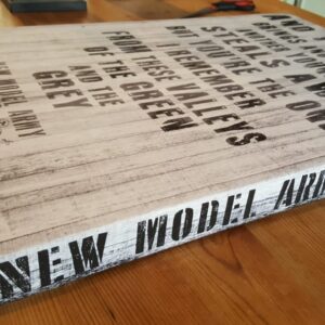 "Green And Grey" - New Model Army Lyrics On Chunky A2 Canvas