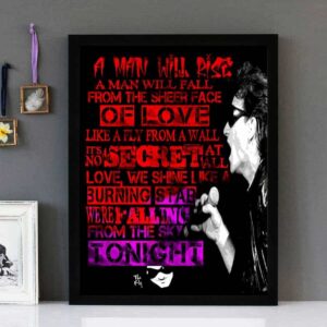 "The Fly" V2 - U2 - Framed Lyrics Wall Art Design