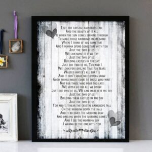 "Just The Two Of Us" - Bill Withers - Framed Lyrics Wall Art