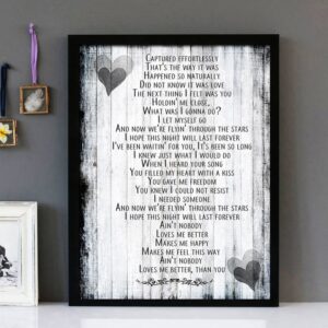 "Ain't Nobody" - Chakha Kahn - Framed Lyrics Wall Art