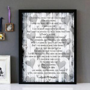 "Don't Let Go" - En Vogue - Framed Lyrics Wall Art