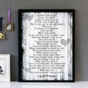 "More Than Words" - Extreme - Framed Lyrics Wall Art