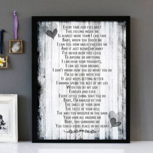 "Amazed" - Lonestar - Framed Lyrics Wall Art