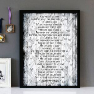 "My Love" - Paul McCartney - Framed Lyrics Wall Art