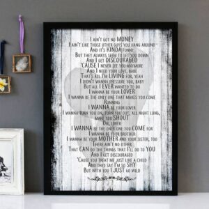 "I Wanna Be Your Lover" - Prince - Framed Lyrics Wall Art