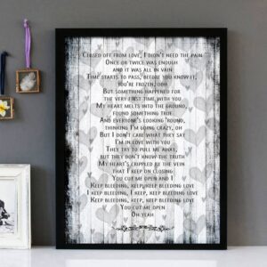 "Have I Told You Lately That I Love You" - Rod Stewart - Framed Lyrics Wall Art