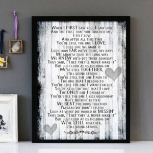 "You're Still The One" - Shania Twain - Framed Lyrics Wall Art