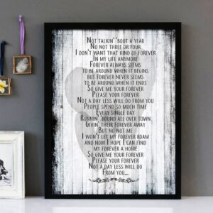 "Forever" - Ben Harper - Framed Lyrics Wall Art Design