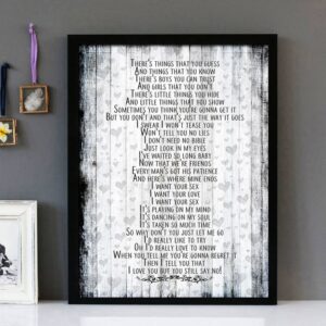 "I Want Your Sex" - George Michael - Framed Lyrics Wall Art Design