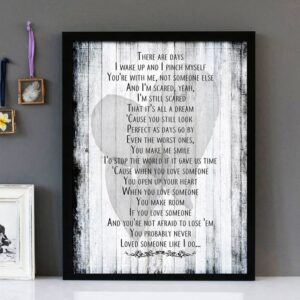 "Love Someone" - Lukas Graham - Framed Lyrics Wall Art Design