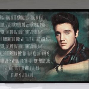 "Rubberneckin'" - Elvis Presley - Framed Lyrics Wall Art Design