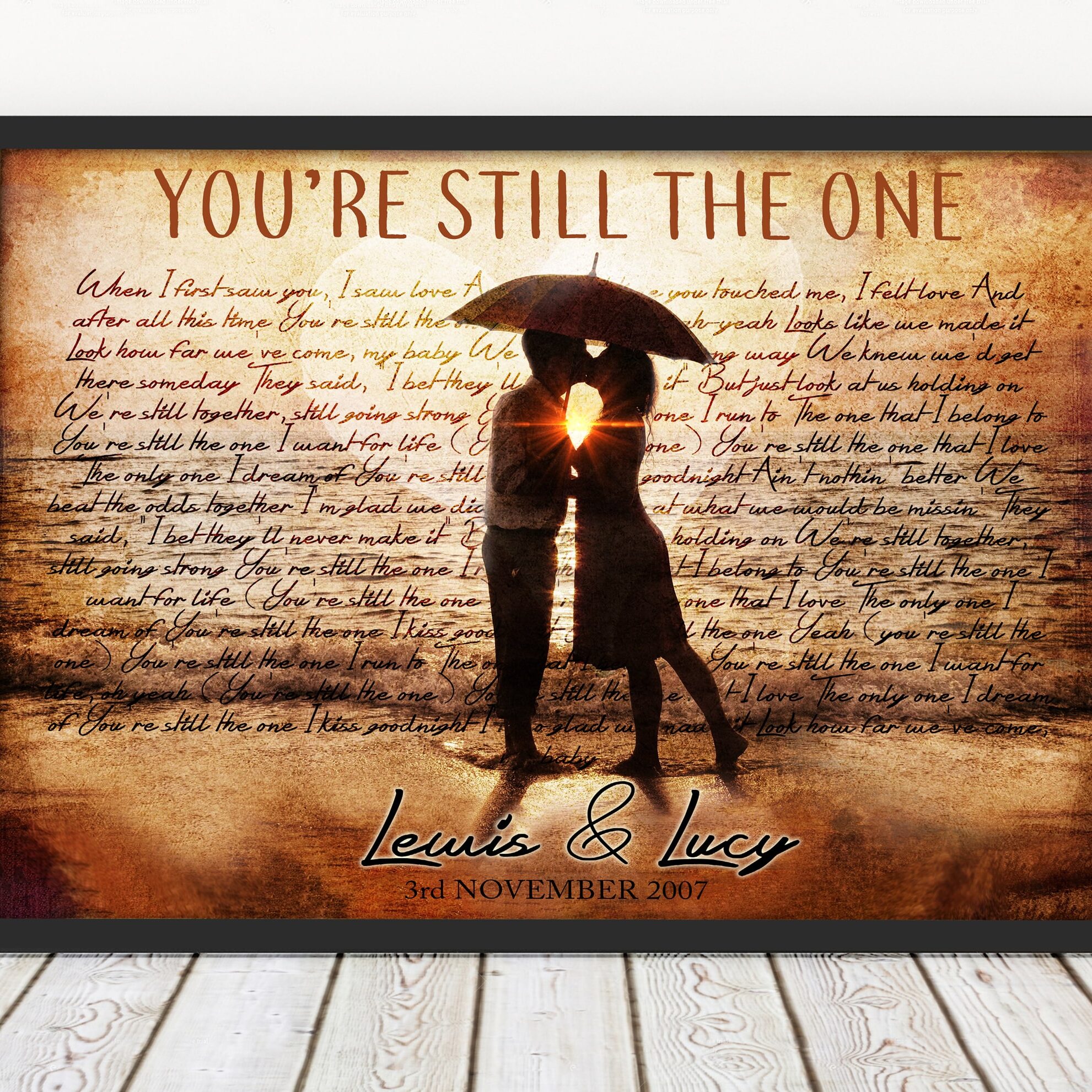 wedding anniversary lyrics design